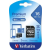 Verbatim Memóriakártya, microSDHC, 16GB, CL10/U1, 45/10 MB/s, adapter, VERBATIM, 