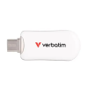 Verbatim Pendrive, 128GB, USB-C 3.2 Gen1, VERBATIM  Plectra , fehér (30229)