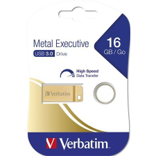 Verbatim Pendrive, 16GB, USB 3.0,  VERBATIM "Executive Metal" arany pendrive