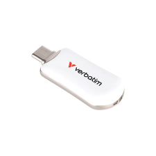 Verbatim Pendrive, 512GB, USB-C 3.2 Gen1, VERBATIM  Plectra , fehér pendrive