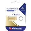 Verbatim Pendrive, 64GB, USB 3.2, VERBATIM Executive Metal, arany (UV64GEM32)