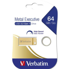 Verbatim Pendrive, 64GB, USB 3.2, VERBATIM Executive Metal, arany (UV64GEM32) pendrive