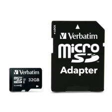 Verbatim Pro 32GB Class10 UHS-I microSDHC memóriakártya + adapter memóriakártya