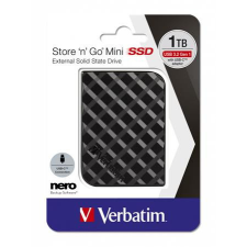 Verbatim SSD (külső memória), 1TB, USB 3.2 VERBATIM Store n Go Mini, fekete (SVM1TM) merevlemez
