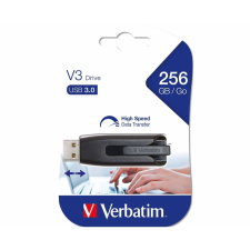 Verbatim V3, 256GB, USB 3.0, 80/25 MB/sec, fekete-szürke pendrive pendrive