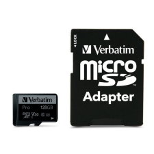 Verbatim Verbatim 128GB microSDXC Pro Class 10 U3 V30 + adapterrel memóriakártya