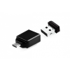 Verbatim Verbatim 16GB NANO USB Drive with Micro USB (OTG) Adapter Black