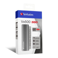 Verbatim VERBATIM SSD (külső memória), 480 GB, USB 3.1, VERBATIM &quot;Vx500&quot;, szürke merevlemez