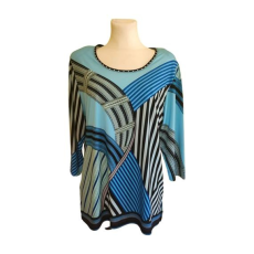  Vercotti kék mintás női blúz (méret: XXL)