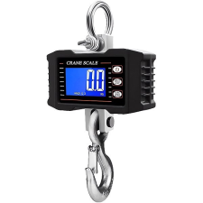 Verk 17145 Elektronikus függő mérleg, LCD, 500 kg, fekete konyhai eszköz