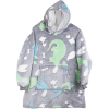 Verk 24305 Luminous plush hoodie with dinosaur hood - for children grey (24305_D)