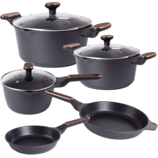 Verk Group VG 07166 8 részes indukciós edénykészlet, fekete edény