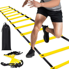 Verk Group VG-14375 - Edzőlétra koordinációs gyakorlatokhoz, 6m-es, fekete-sárga fitness eszköz