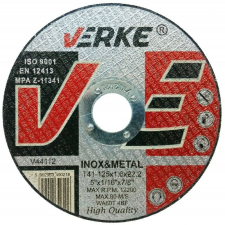VERKE Rozsdamentes acél/fém vágótárcsa, 125mm, V44112, Verke csiszolókorong és vágókorong