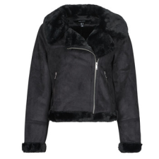 Vero Moda Bőrkabátok VMPEGGY Fekete EU L női dzseki, kabát