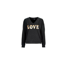 Vero Moda Pulóverek VMCAROLA L/S SWEAT JRS BTQ Fekete EU XS