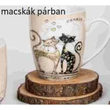 Veroni V.B.18106 Koty porcelánbögre 360ml, Cicás, (macskák párban) Veroni, 1db bögrék, csészék