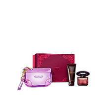 Versace Crystal Noir, Edp 90ml + Test Tej 100ml + Táska kozmetikai ajándékcsomag