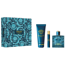 Versace Eros SET: edt 100ml + edt 10ml + tusfürdő gél 150ml kozmetikai ajándékcsomag