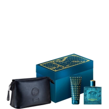 Versace Eros SET: edt 100ml + tusfürdő gél 100ml + Kozmetikumi táska kozmetikai ajándékcsomag
