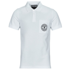 Versace Jeans Couture Rövid ujjú galléros pólók 78GAGT01 Fehér EU 3XL férfi póló