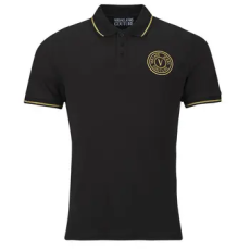Versace Jeans Couture Rövid ujjú galléros pólók 80GAGT03 Fekete EU XS