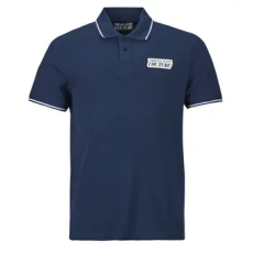 Versace Jeans Couture Rövid ujjú galléros pólók 80GAGT17 Tengerész EU L