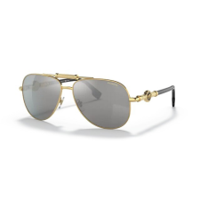 Versace VE2236 1002Z3 GOLD POLARIZED GREY MIRROR SILVER napszemüveg napszemüveg