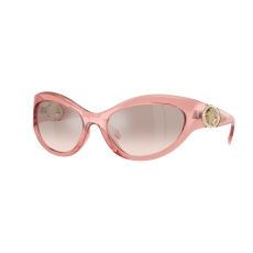 Versace VE4485 53228Z Transparent Pink Light Brown Mirror Silver Grad napszemüveg
