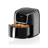 Vertenz Airfryer forrólevegős fritőz, 1800 W, 8 Program, 7.7 L kapacitás, Led kijelző, fekete