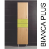 Vertex Bianca Plus 45 magas szekrény 2 ajtóval, 2 fiókkal, magasfényű fehér színben, jobbos