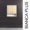 Vertex Bianca Plus 60-as Faliszekrény 2 ajtóval, nyitott alsó résszel, magasfényű fehér színben