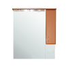 Vertex Bianca Plus 85 fürdőszoba bútor felsőszekrény, magasfényű fehér színben, jobbos nyitásirány