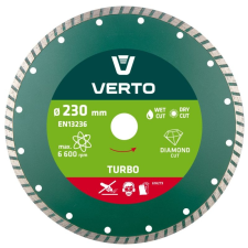 Verto Gyémánt vágókorong 230mm TURBO csiszolókorong és vágókorong