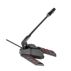  Vertux USB Mikrofon - STREAMER 3 (Plug & Play, 3,5mm port, USB-C, 1,5m kábel, LED, fekete)