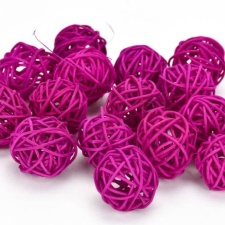  Vessző gömb magenta 3cm dekorációs kellék
