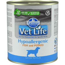  Vet Life Dog Konzerv Hypoallergenic Fish &amp; Potato 300g kutyaeledel