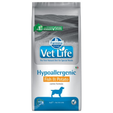 Vet Life Natural Diet Dog Hipo Fish & potato 12kg kutyaeledel