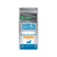  Vet Life Natural Diet Dog Hipo Fish &amp; potato 12kg kutyaeledel