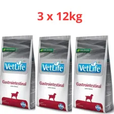 VetLife Vet Life Dog Gastro-Intestinal 3x12kg kutyaeledel