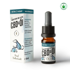 VetriHemp Bio 4% CBD olaj kisállatoknak 400mg vitamin, táplálékkiegészítő kutyáknak