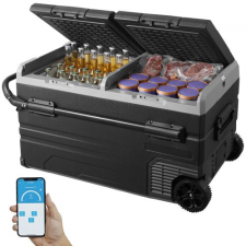 Vevor Hordozható autós hűtőszekrény fagyasztó kompresszor 115L kétzónás kemping hűtőtáska