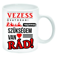 Vezess óvatosan – buszos – Bögre (feliratozható) bögrék, csészék