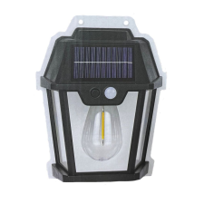  Vezeték nélküli Napelemes Meleg fehér LED lámpa kerti lámpa fény és mozgásérzékelős - HW999-1W... kültéri világítás