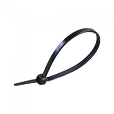  Vezeték rögzítő, kábel kötegelő (2.5x100 mm - 100 darab) fekete kábel és adapter