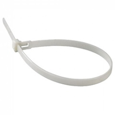  Vezeték rögzítő, kábel kötegelő (4.5x350 mm - 100 darab) fehér barkácsolás, csiszolás, rögzítés