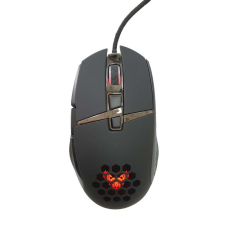 Vezetékes Gaming egér GM82, 6000dpi, RGB világítás, Fekete egér
