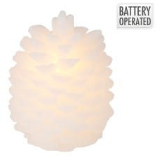  Viasz toboz LED-es M9cm dekorációs kellék