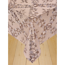  Viaszos vászon méterben 140cm széles Lux bronz futó virág lakástextília