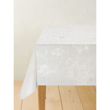  Viaszos vászon méterben 140cm széles Star négyzet virág fehér lakástextília